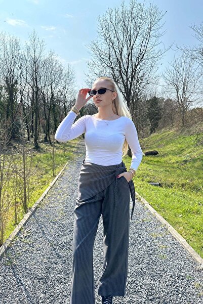 lizge giyim Plaid patterned trousers