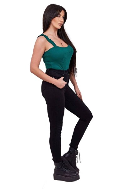 Kesi Bluză verde cu bretele