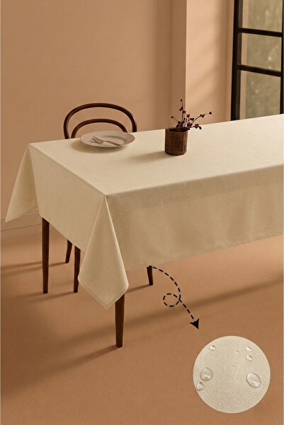 Soft Kare Liquid-Proof Duck Fabric Tablecloth – Stain Resistant , Wipeable, D...