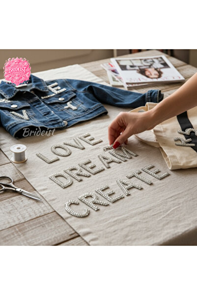 BRIDEIST WEDDING CO Pearl Stone g Letter Applique |   Luxurious and Sparkling...