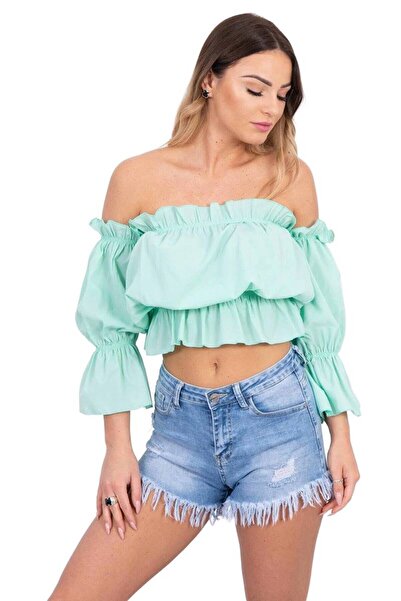 Kesi Spanish mint blouse