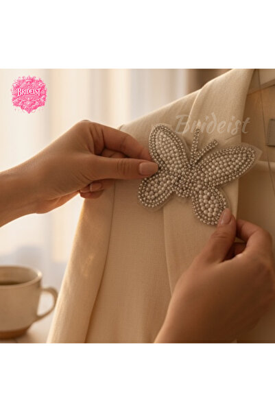 BRIDEIST WEDDING CO Pearl Butterfly Applique | Luxurious and Sparkling Detail...