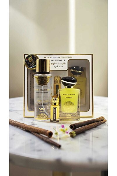 HAMIL ALMUSK مجموعة المسك مسك فانيلا 3 قطع مجموعة المسك مسك الفانيليا
