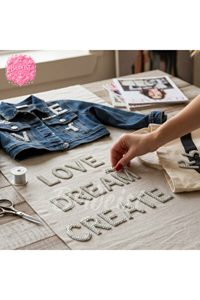 BRIDEIST WEDDING CO Pearl Stone Letter N Applique | Luxurious and Sparkling I...