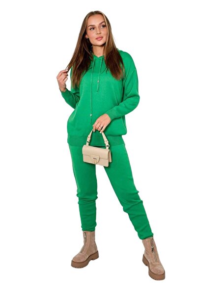 Kesi Set pulover: Hanorac + Pantaloni, verde