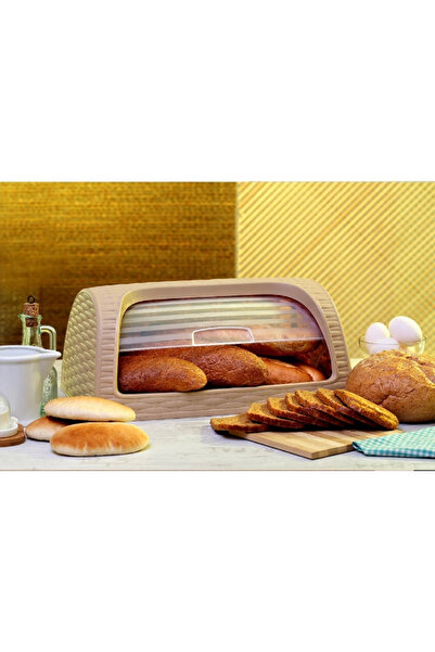 MericLine صندوق تخزين الخبز من الخوص منقوش