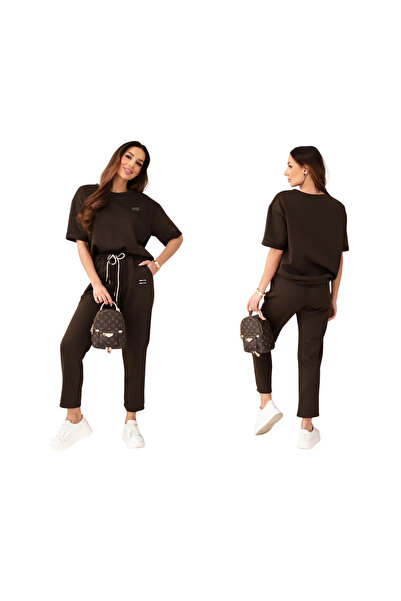 Kesi Set sport maro pentru femei cu mâneci scurte | Butter