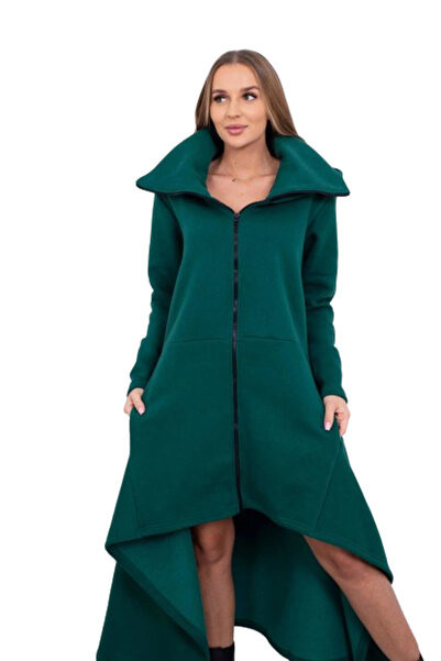 Kesi Rochie izolată cu laterale mai lungi, verde închis