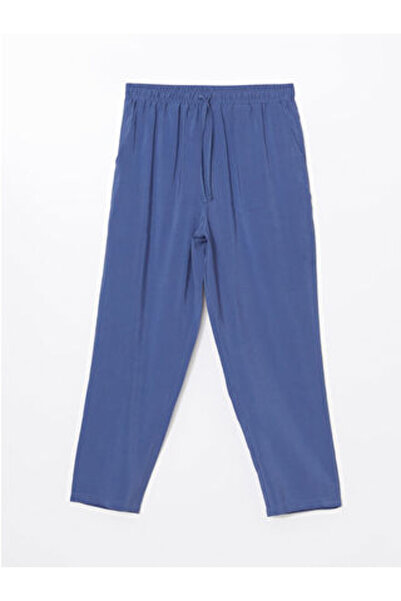 LC Waikiki بنطلون نسائي من M1 season Indigo بخصر مطاطي