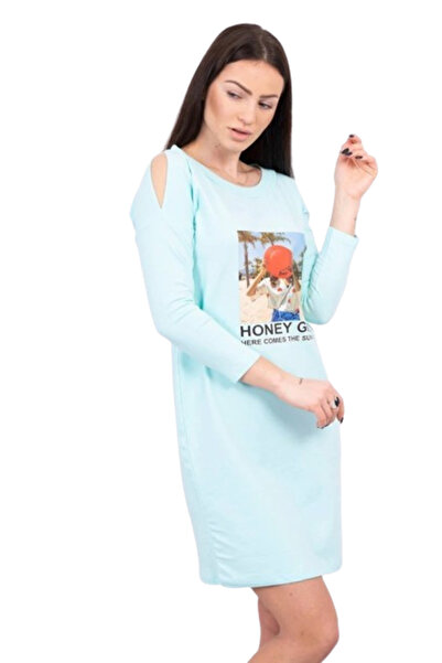 Kesi Rochie Honey girl cu imprimeu menta