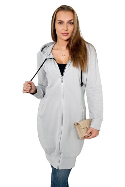 Kesi Hanorac gri cu glugă