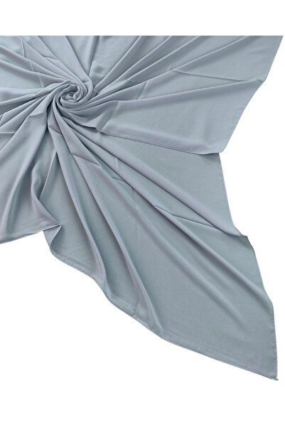 mim eşarp Enba Dubai Solid Color Large Size Scarf 120X120 cm - Silver