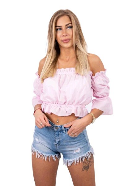 Kesi Powder pink Spanish blouse