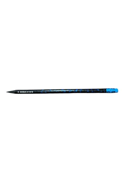 Besay Toys Party Patterned Pencil with Eraser-Blue