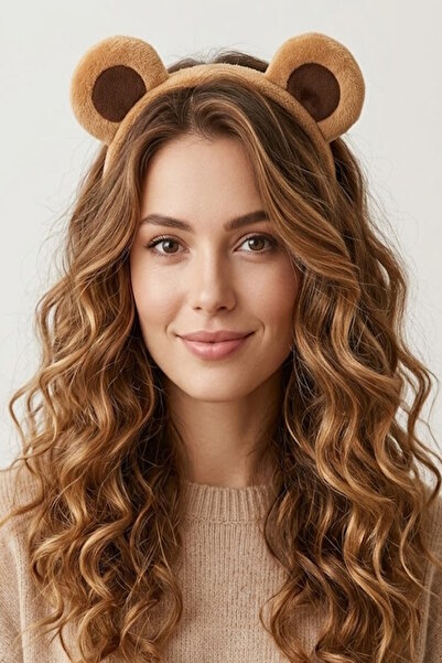 CAŞ DEKORASYON Pliš kruna sa svetlosmeđim ušima