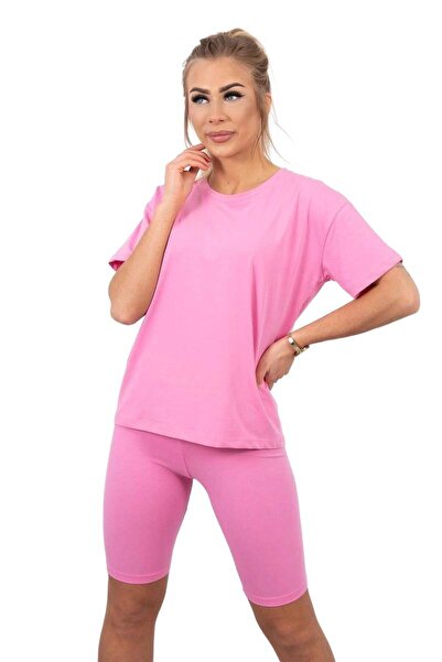 Kesi Set top roz deschis + colanți