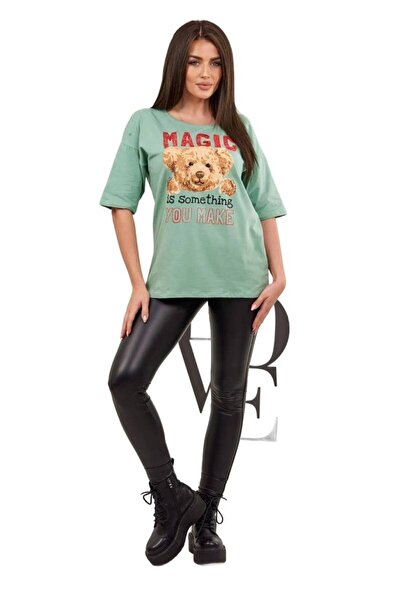 Kesi Magic Printed blouse, dark mint