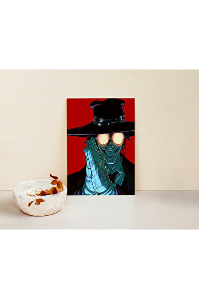 Alucard Hellsing Anime Tasarım Metal Poster - Hediyelik Poster - Metal Tablo
