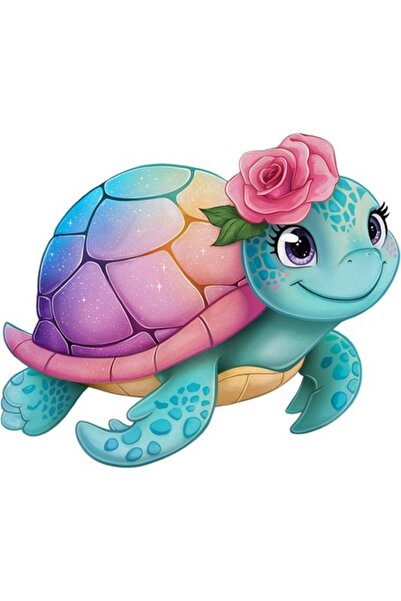 OEM Autocolant decorativ, broască țestoasă, turcoaz