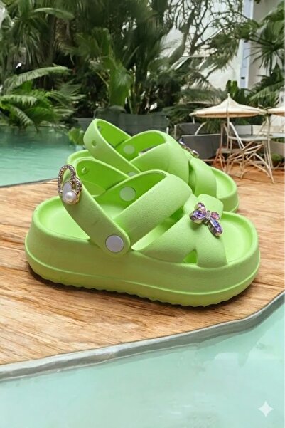 Melek Tuna Girl's Stone Sandal Slippers, Extra Light and Comfortable Children...