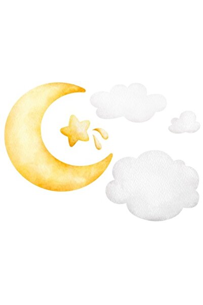 OEM Autocolant decorativ, Lună, Nori