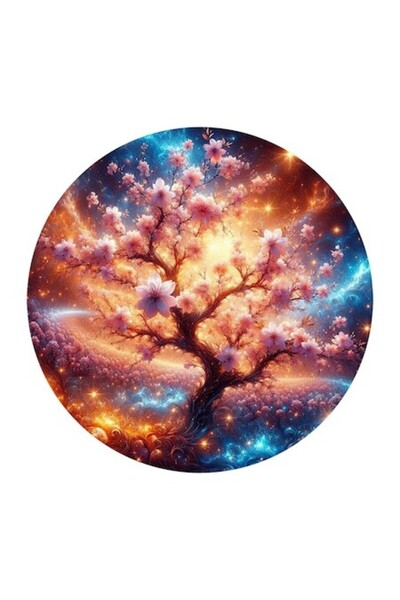 OEM Διακοσμητικό αυτοκόλλητο, άνθος κερασιάς, πολύχρωμο