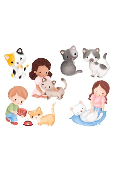 OEM Decorative Sticker, Loving Kittens