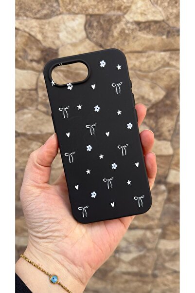 Vip Case iPhone 16E Compatible Mini Bow D Patterned Silicone D Shock-Absorbin...