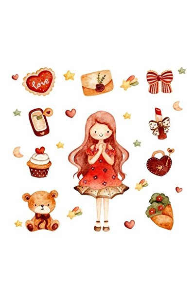 OEM Διακοσμητικό αυτοκόλλητο, Κορίτσι