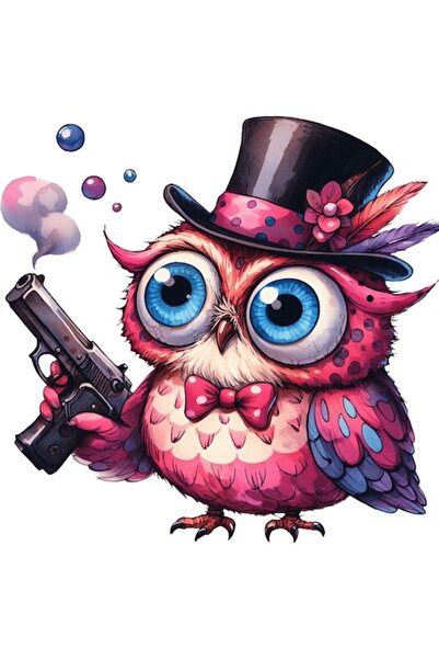 OEM Autocolant auto, Bufniță, 25 cm