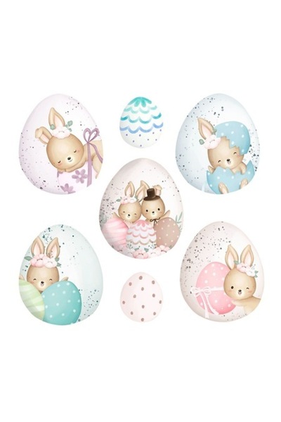 OEM Autocolant decorativ, Iepurași de Paște