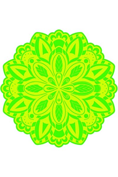 OEM Autocolant decorativ, Mandala, Verde, 60 cm