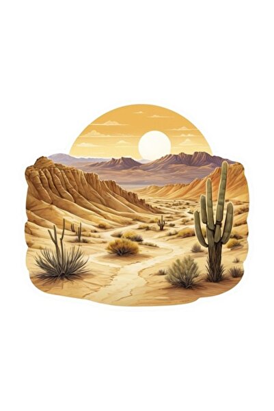 OEM Decorative Sticker, Desert, Yellow