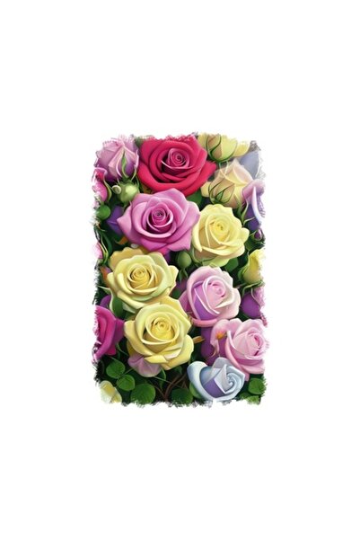 OEM Autocolant decorativ, trandafiri, multicolor, 85 cm