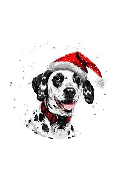 OEM Autocolant decorativ, Crăciun, Dalmatian, multicolor