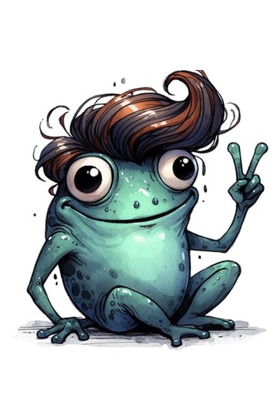 OEM Διακοσμητικό αυτοκόλλητο, Βάτραχος