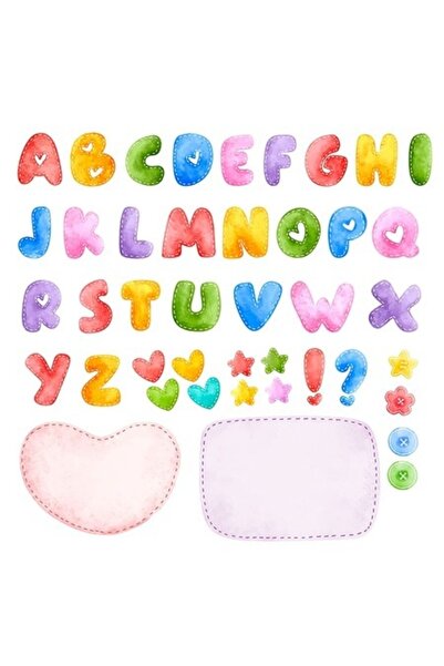 OEM Διακοσμητικό αυτοκόλλητο, αλφάβητο