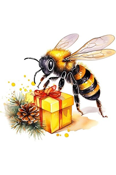 OEM Διακοσμητικό Αυτοκόλλητο, Μέλισσα, Κίτρινο