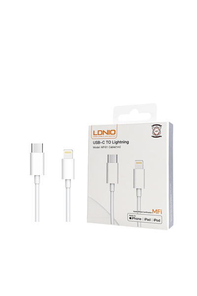 LDNIO MFi01 1M USB-C To Lightning Charging & Data Cable