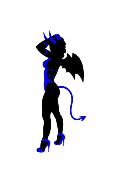 OEM Autocolant auto, femeie, 30 cm