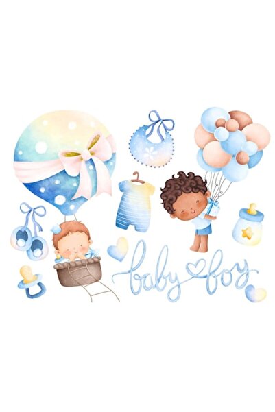 OEM Autocolant decorativ, bebeluș, baloane