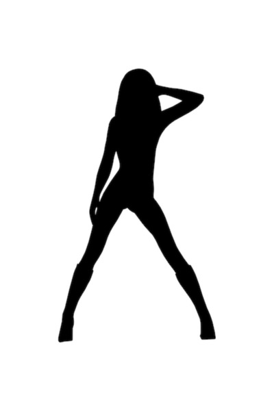 OEM Autocolant auto, femeie, 30 cm