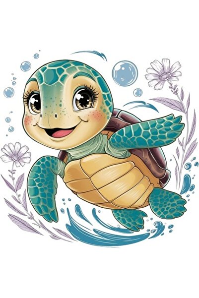 OEM Decorative Sticker, Turtle, Turquoise