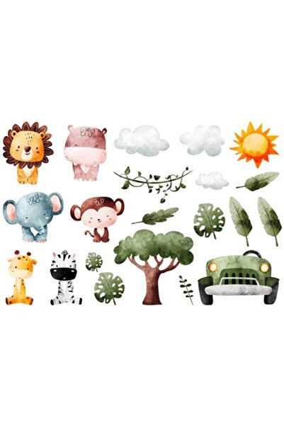 OEM Διακοσμητικό αυτοκόλλητο, Ζώα του Δάσους