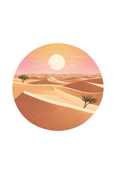 OEM Decorative Sticker, Desert, Orange