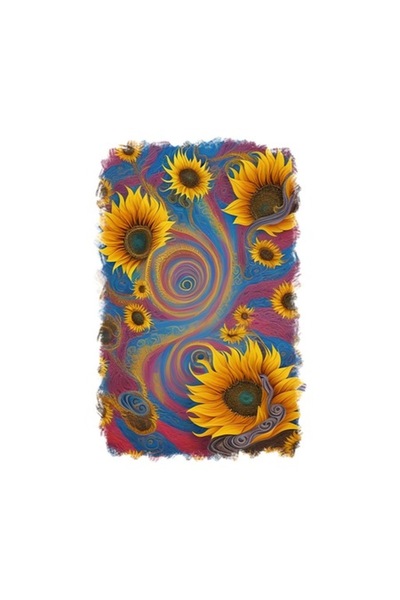 OEM Διακοσμητικό αυτοκόλλητο, ηλίανθος, κίτρινο, 85 εκ.