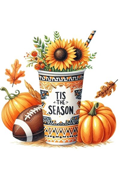 OEM Decorative Sticker, Autumn, Orange