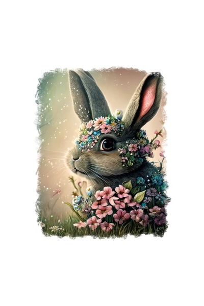 OEM Decorative Sticker, Rabbit, Gray, 70 cm