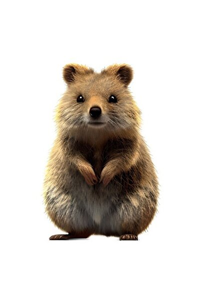 OEM Διακοσμητικό αυτοκόλλητο, κάστορας, καφέ, 89 εκ.