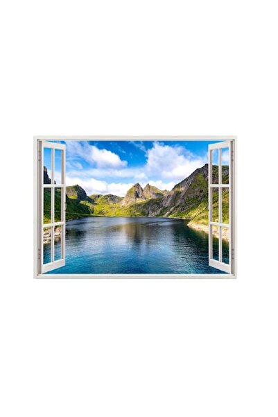 OEM Autocolant decorativ, fereastră, natură și peisaje, multicolor